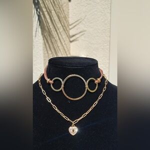 Golden Harmony Duo Necklace Set